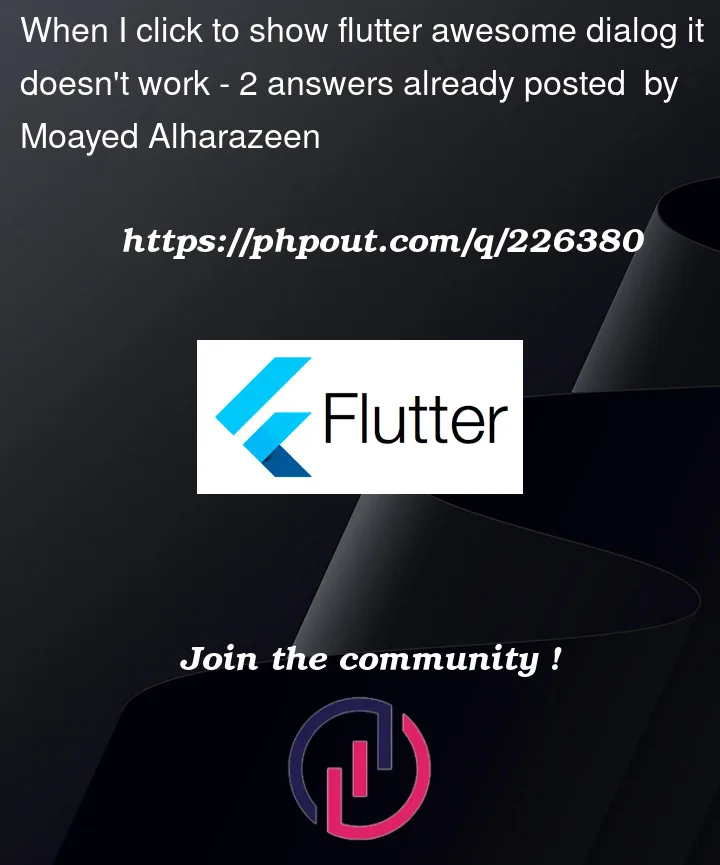 Question 226380 in Flutter