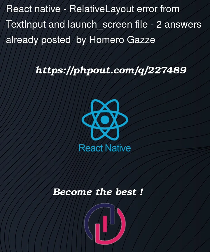 Question 227489 in React native