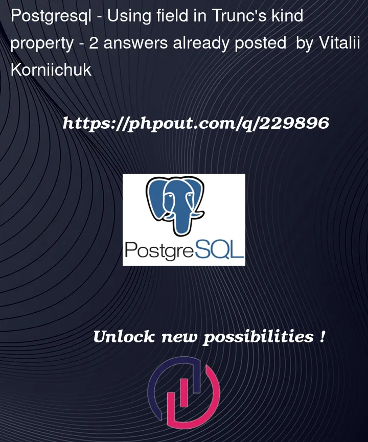 Question 229896 in PostgreSQL