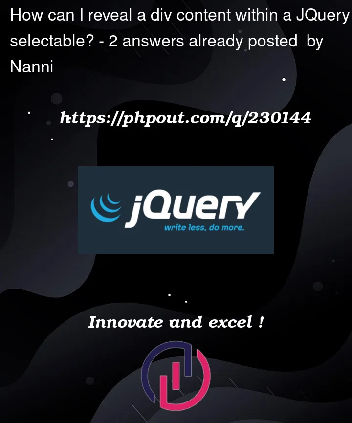 Question 230144 in Jquery