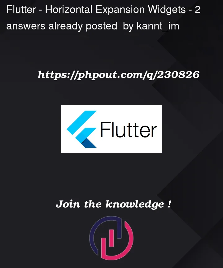 Question 230826 in Flutter