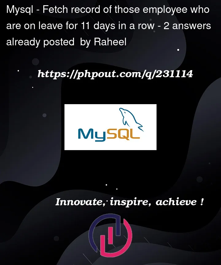 Question 231114 in Mysql