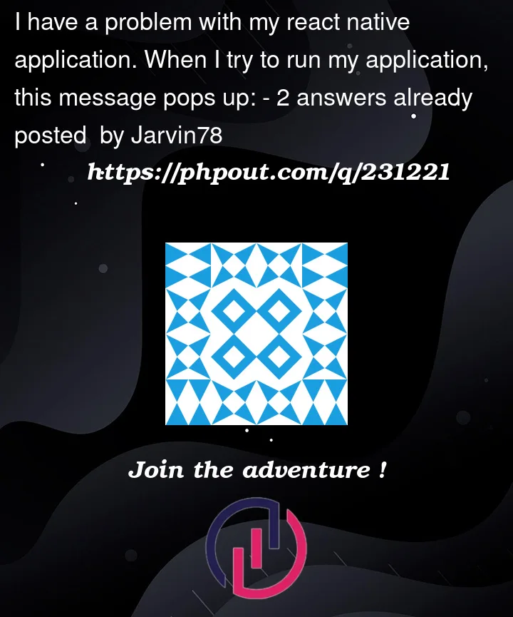 Question 231221 in React native