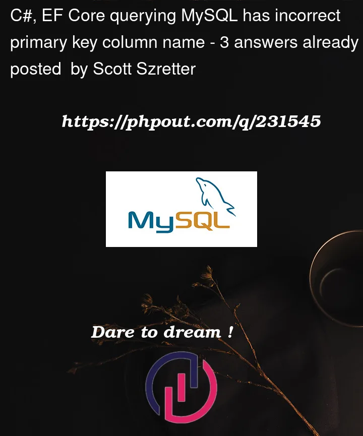 Question 231545 in Mysql