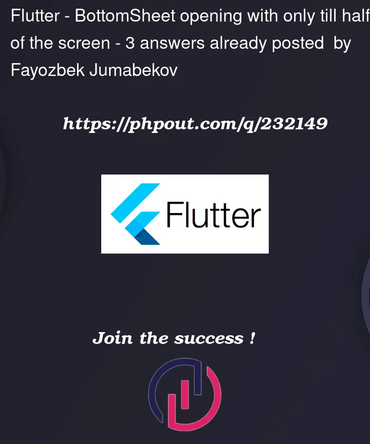 Question 232149 in Flutter