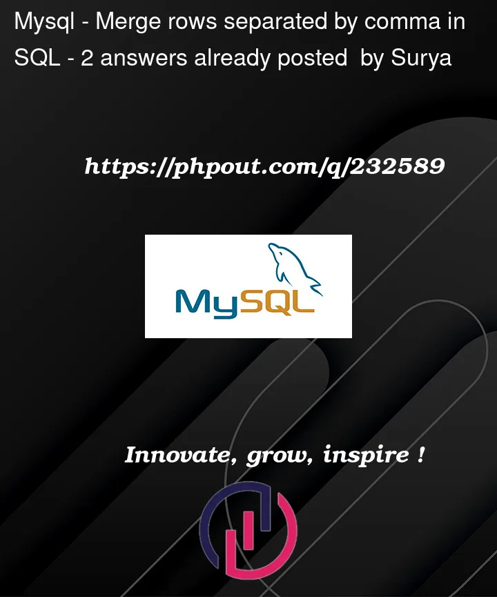 Question 232589 in Mysql