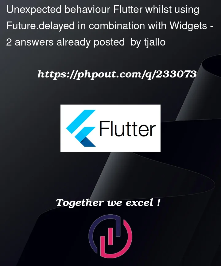 Question 233073 in Flutter