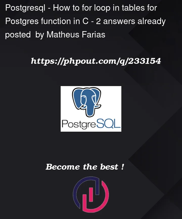 Question 233154 in PostgreSQL