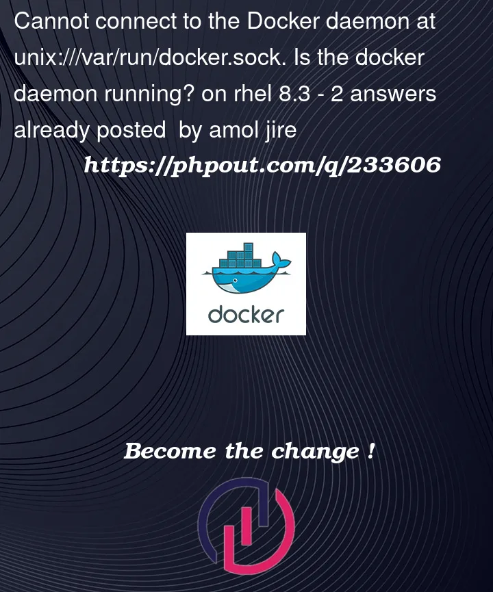 Question 233606 in Docker