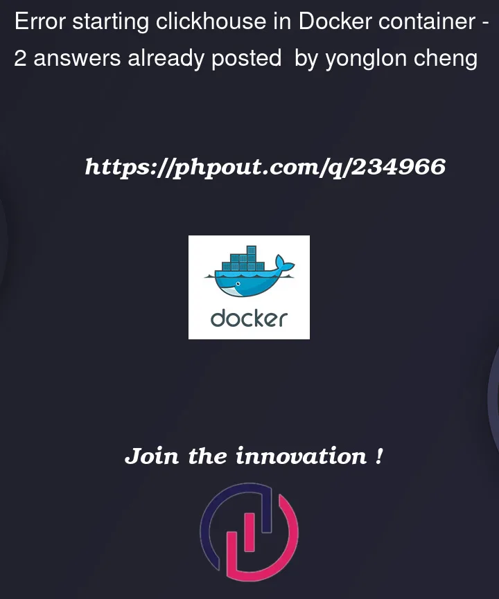 Question 234966 in Docker