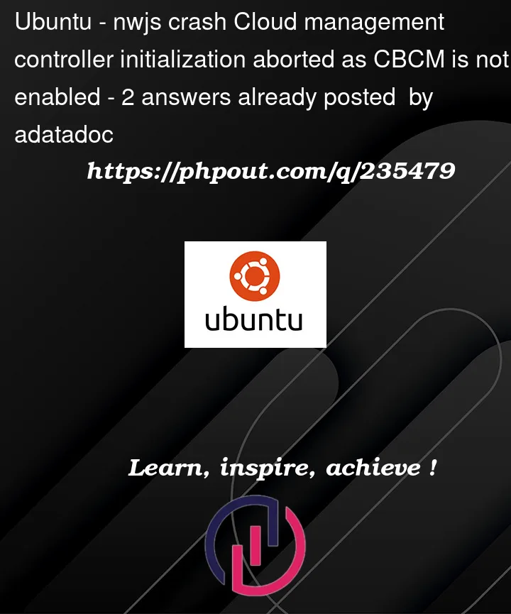 Question 235479 in Ubuntu