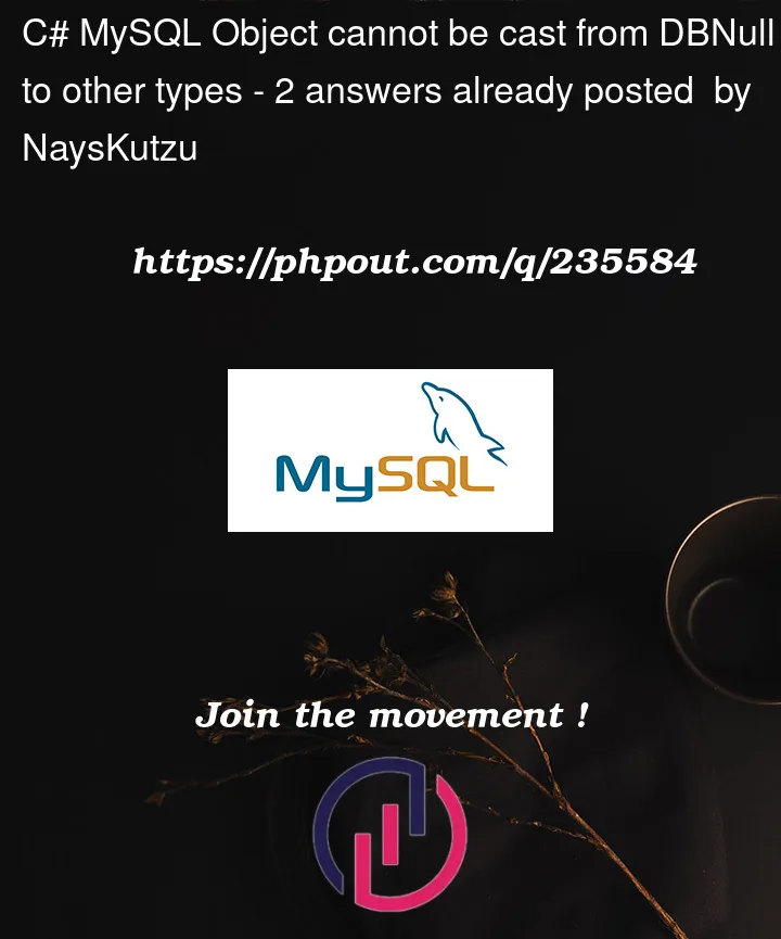 Question 235584 in Mysql