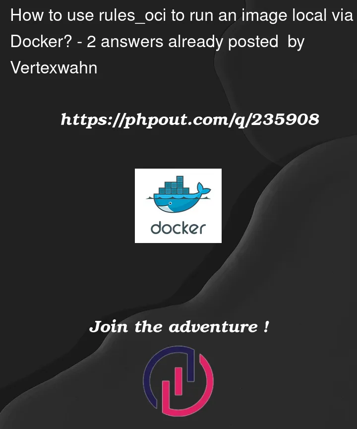 Question 235908 in Docker