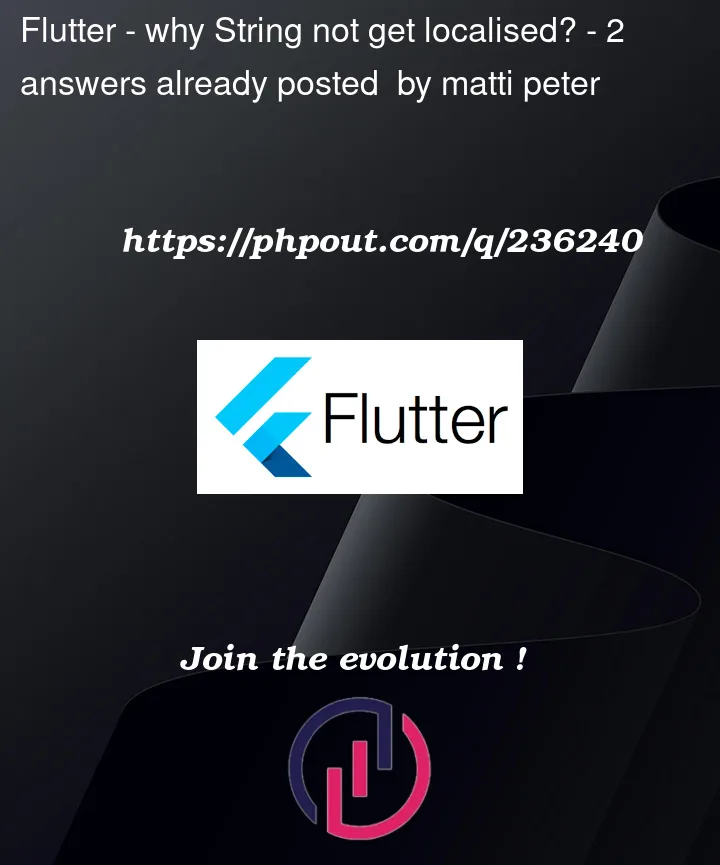 Question 236240 in Flutter