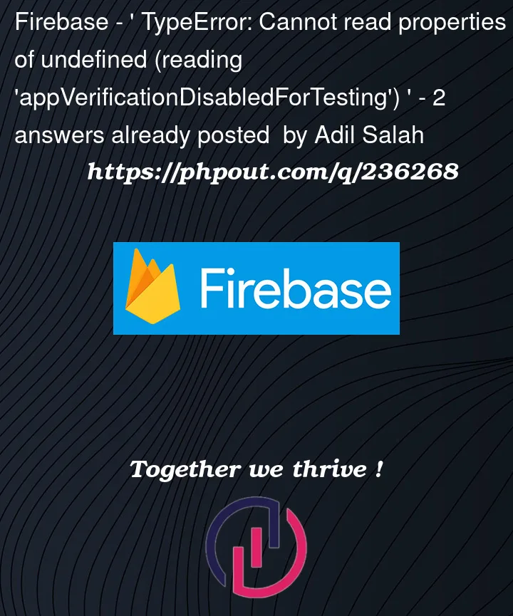 Question 236268 in Firebase