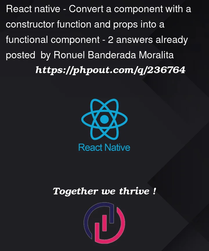 Question 236764 in React native