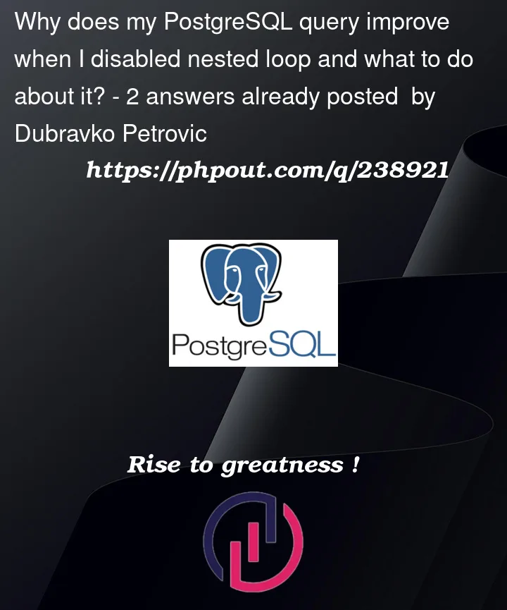 Question 238921 in PostgreSQL