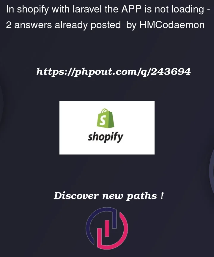 Question 243694 in Shopify