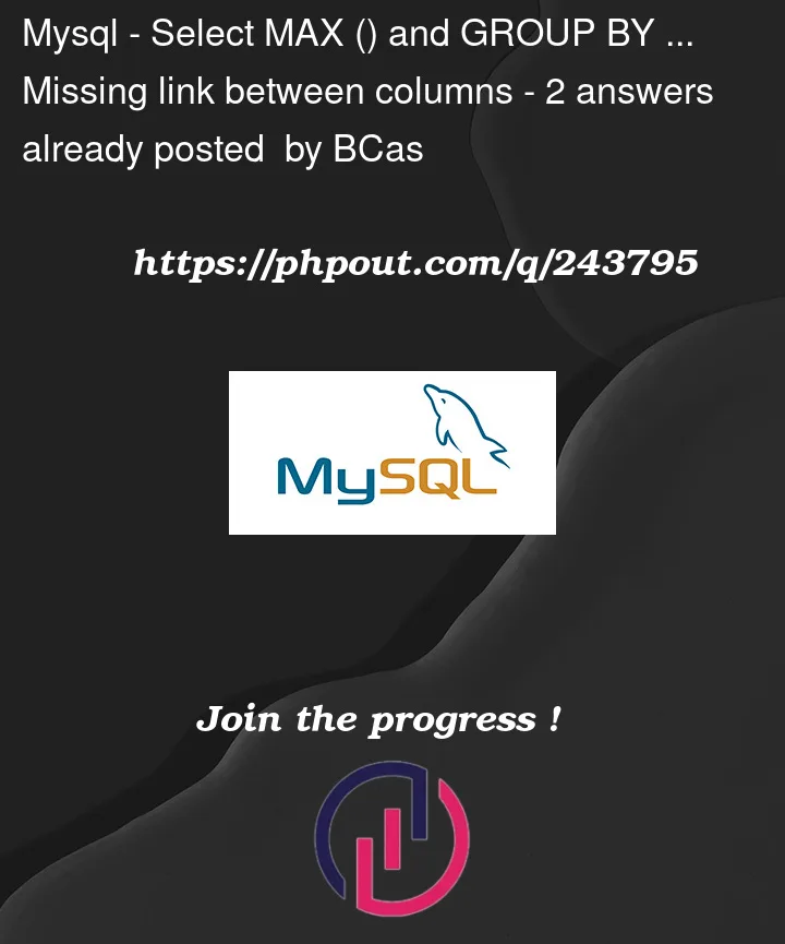 Question 243795 in Mysql