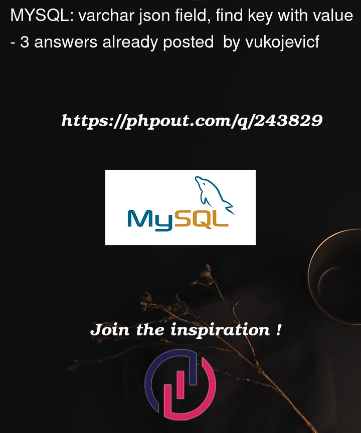 Question 243829 in Mysql