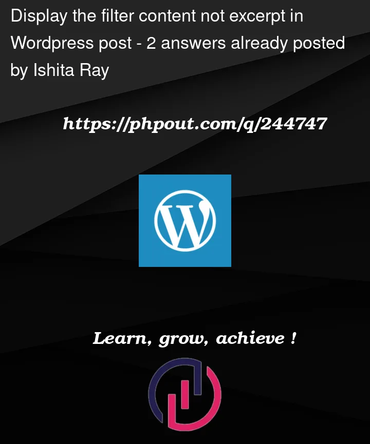 Question 244747 in Wordpress