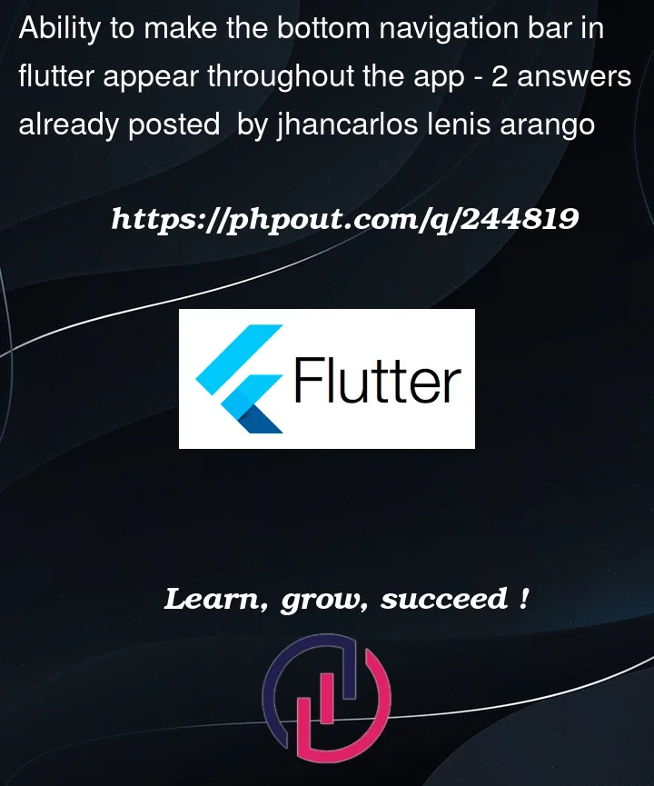 Question 244819 in Flutter