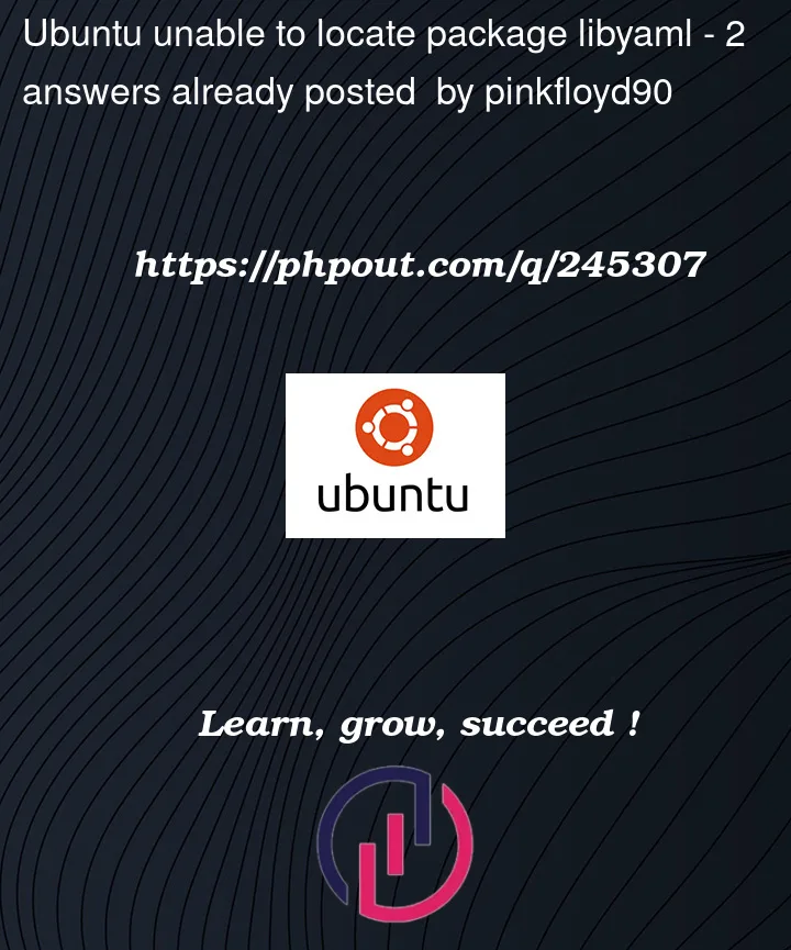 Question 245307 in Ubuntu