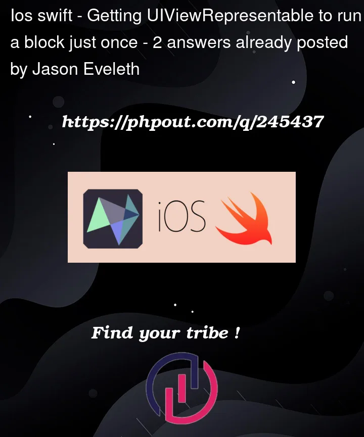 Question 245437 in IOS Swift