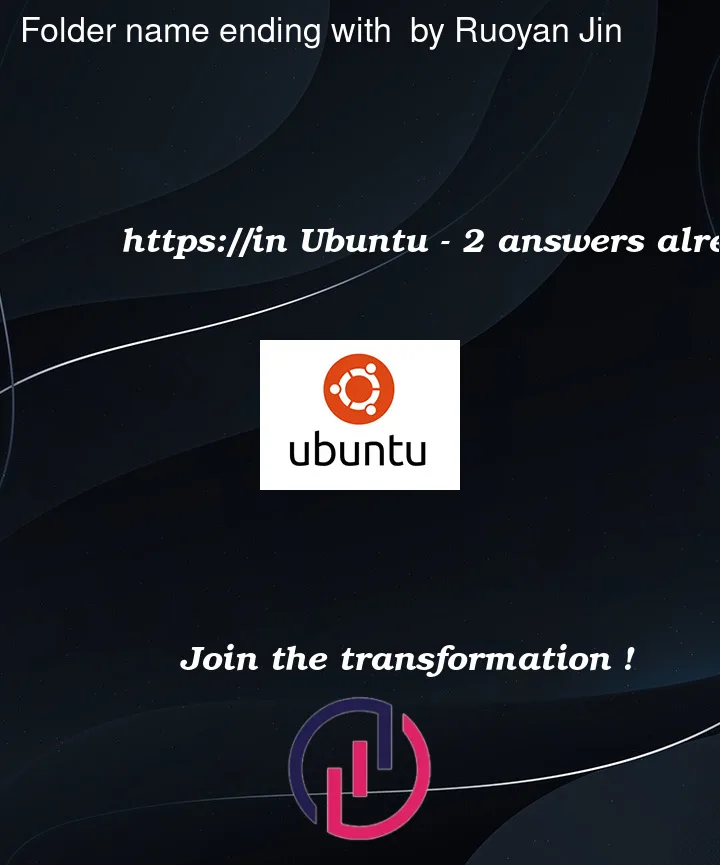 Question 245571 in Ubuntu