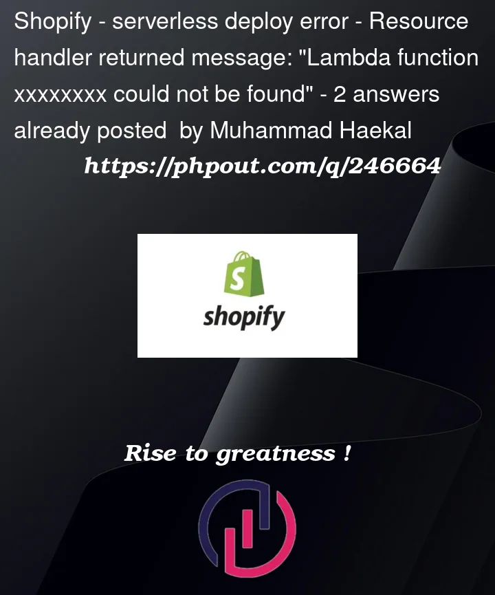 Question 246664 in Shopify