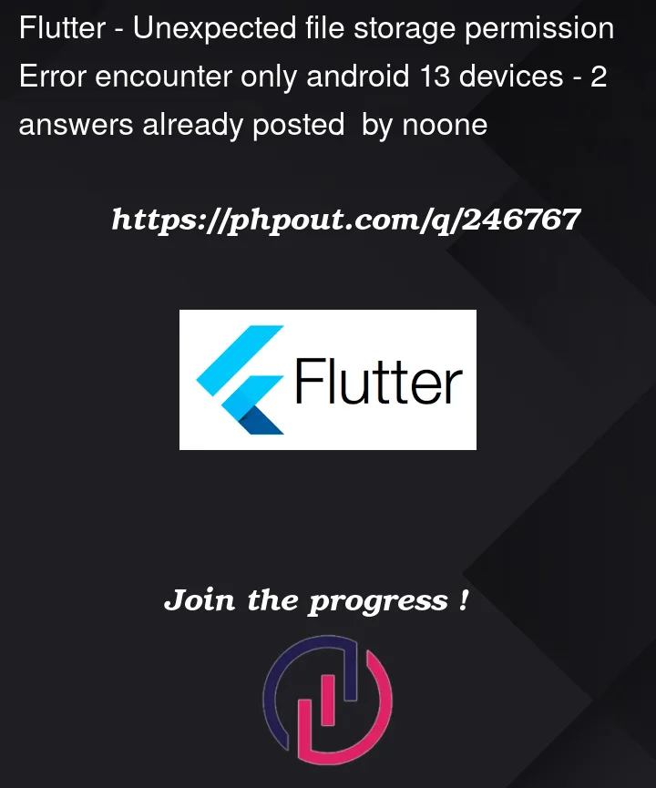 Question 246767 in Flutter
