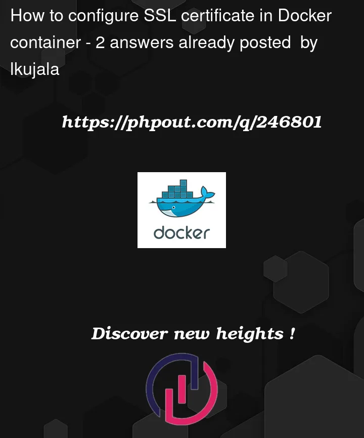 Question 246801 in Docker