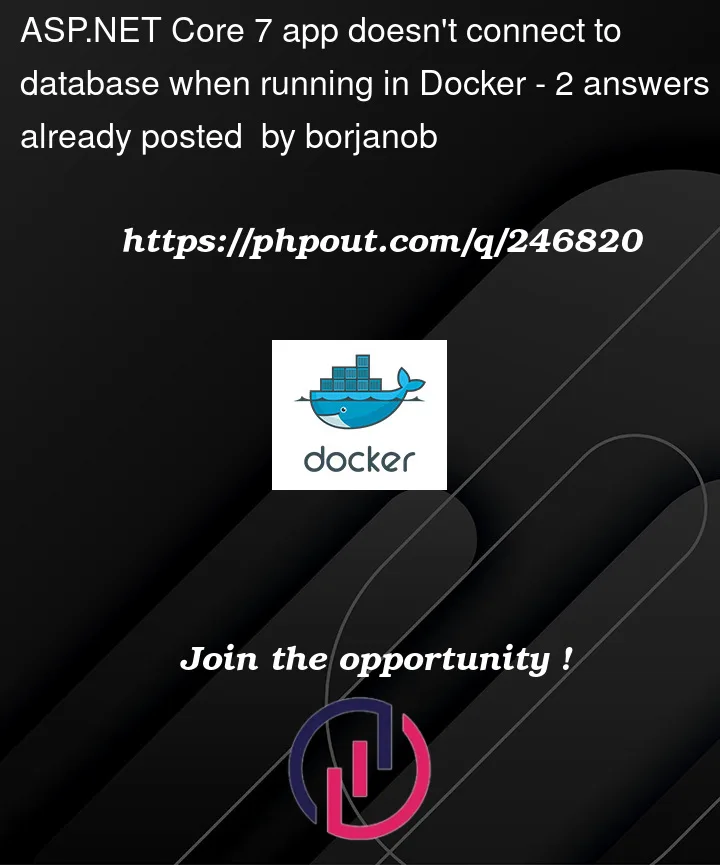 Question 246820 in Docker