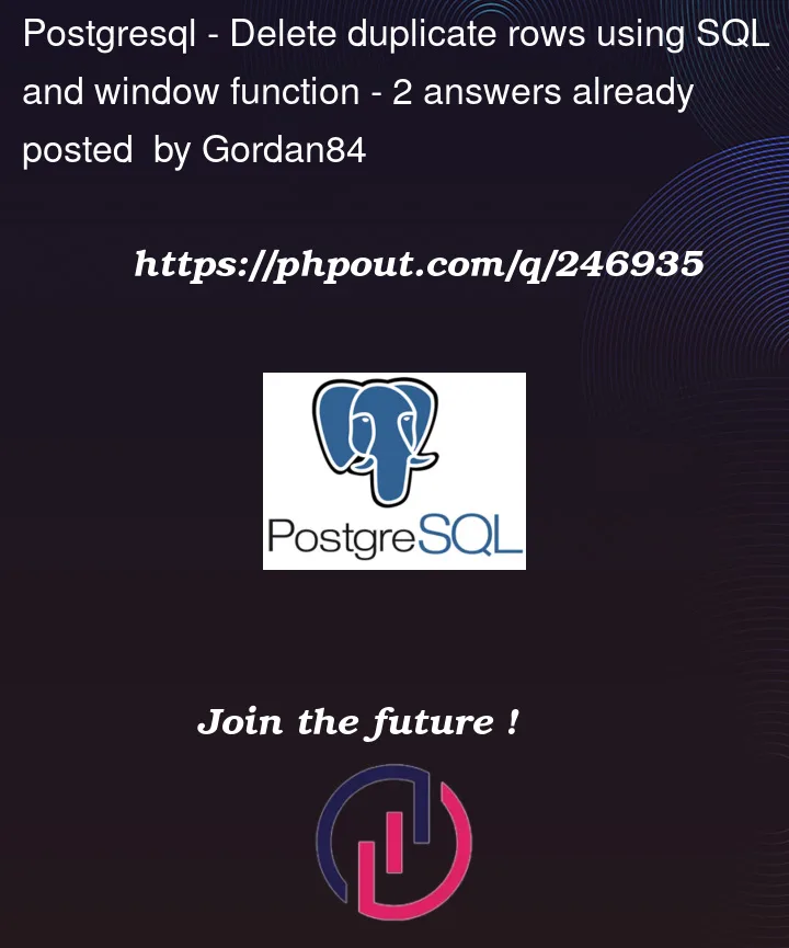 Question 246935 in PostgreSQL