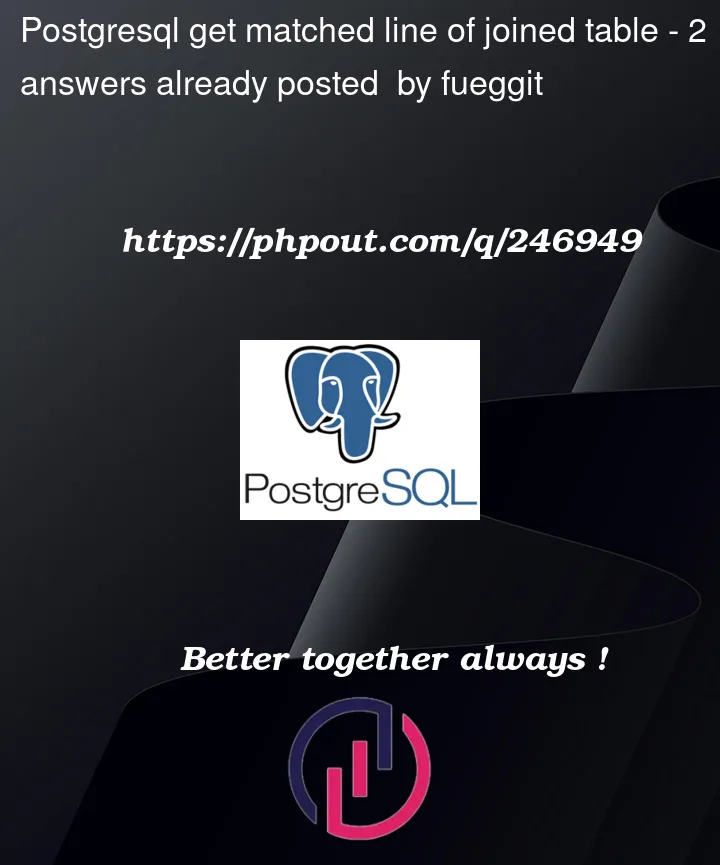 Question 246949 in PostgreSQL