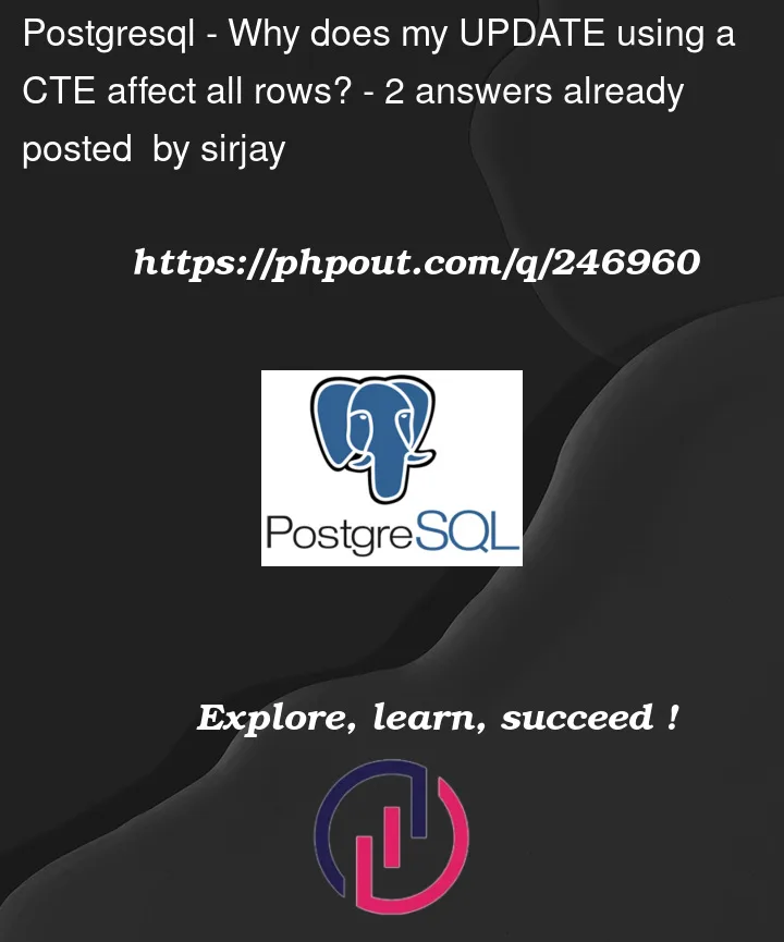 Question 246960 in PostgreSQL