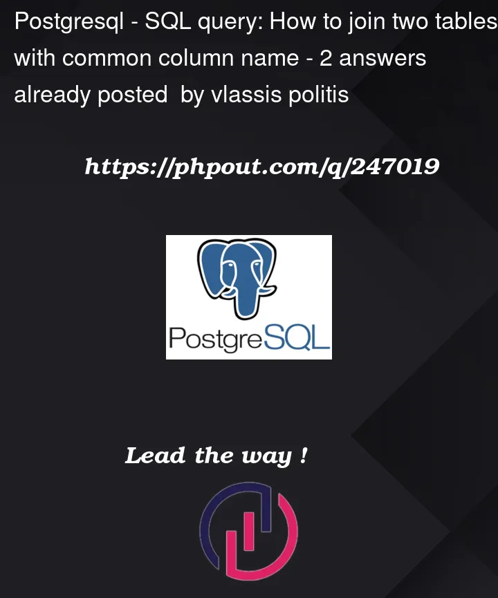 Question 247019 in PostgreSQL