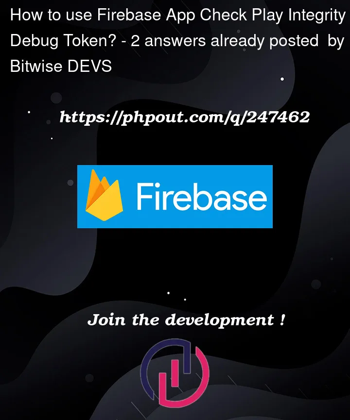 Question 247462 in Firebase