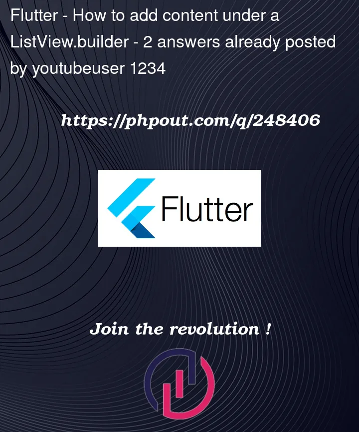 Question 248406 in Flutter
