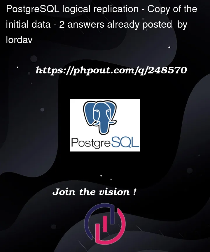 Question 248570 in PostgreSQL