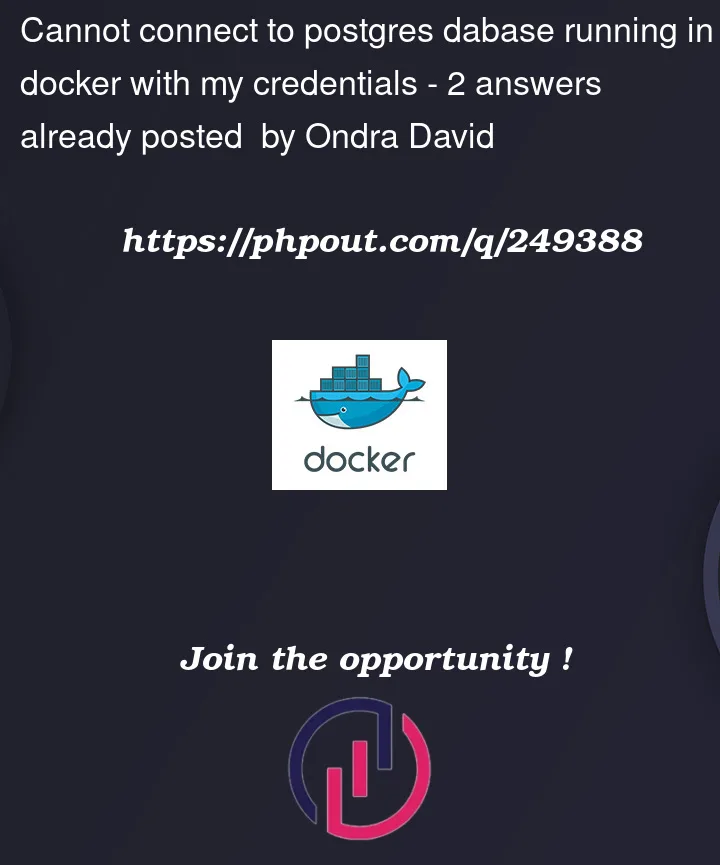 Question 249388 in Docker