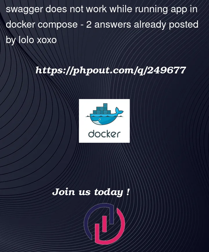 Question 249677 in Docker