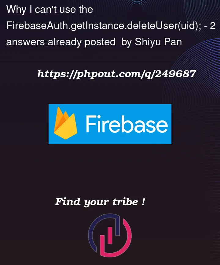 Question 249687 in Firebase