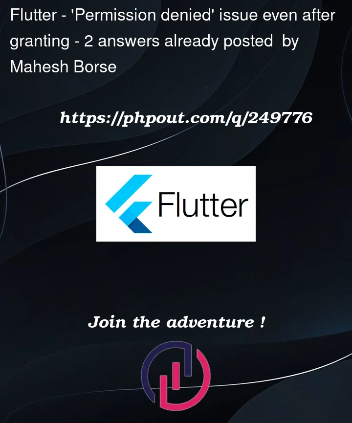 Question 249776 in Flutter