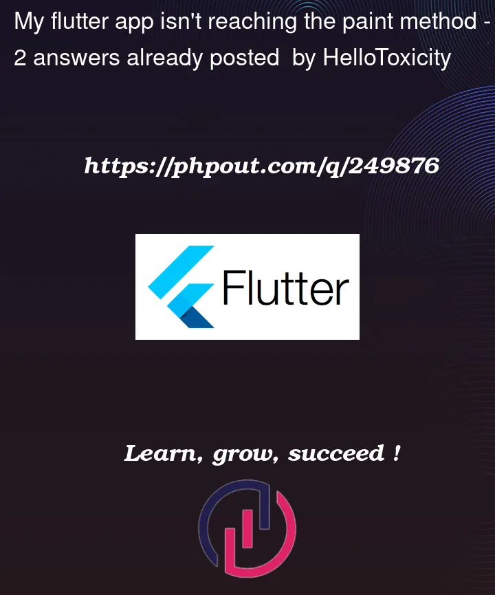 Question 249876 in Flutter