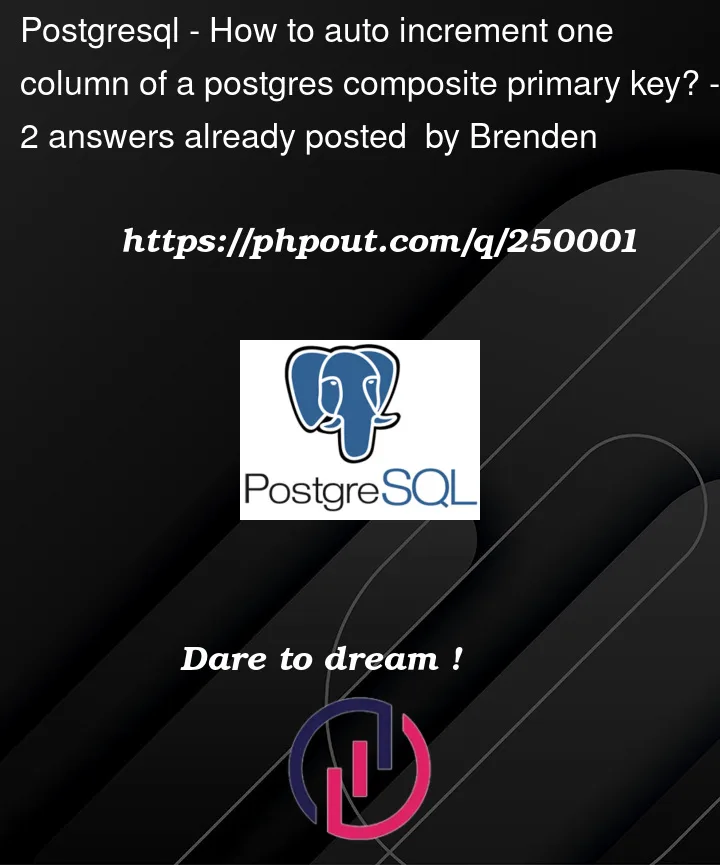 Question 250001 in PostgreSQL