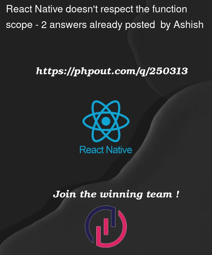 Question 250313 in React native