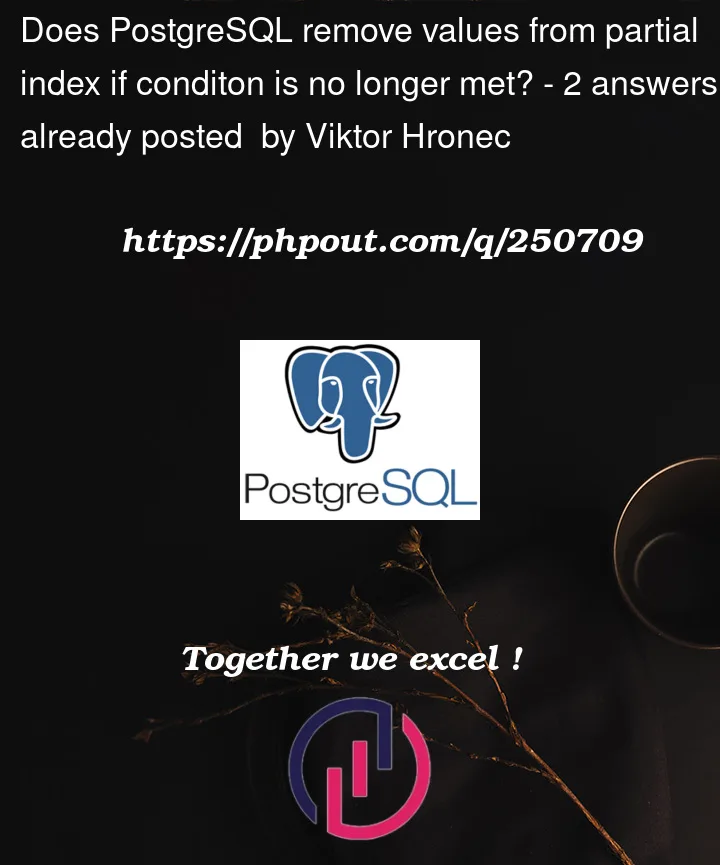 Question 250709 in PostgreSQL