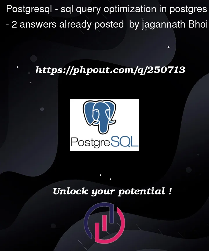 Question 250713 in PostgreSQL