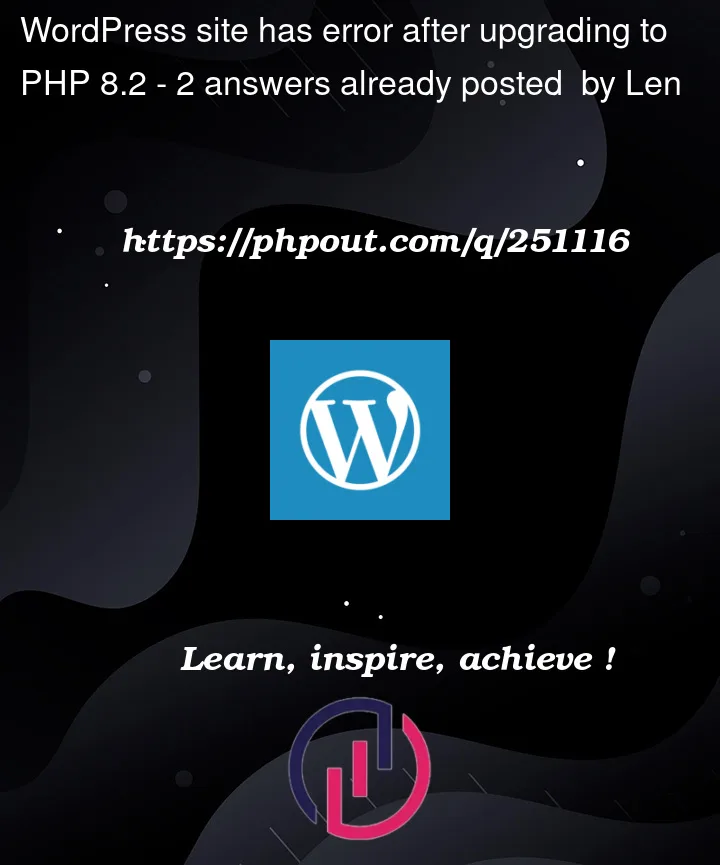 Question 251116 in Wordpress